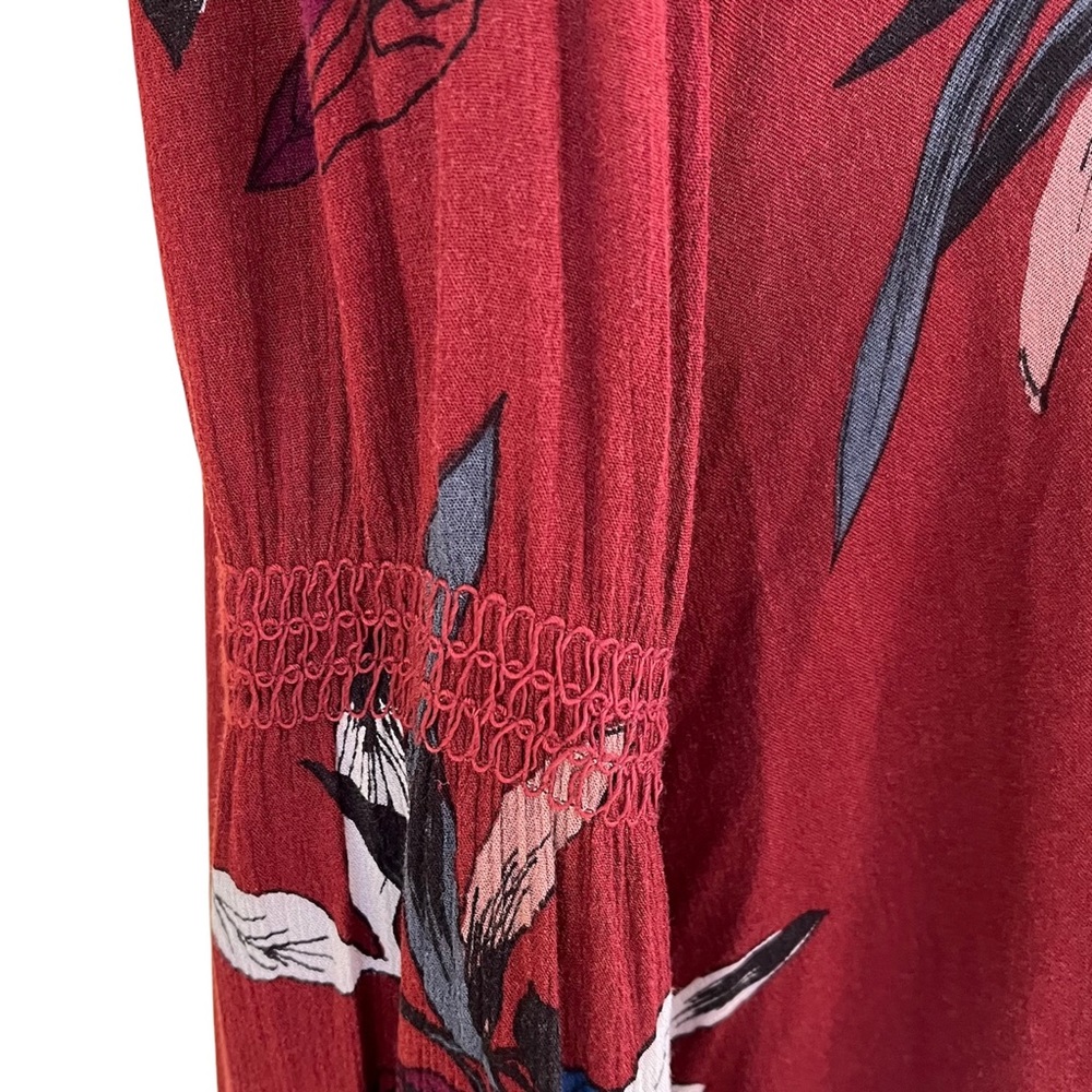Free People Tree Swing Dress in Scarlet Combo S - Picture 5 of 11